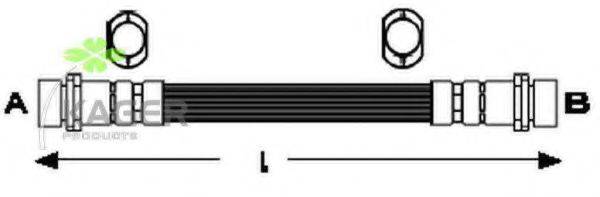 KAGER 380307 Гальмівний шланг