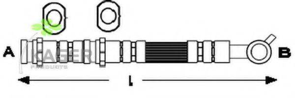 KAGER 380460 Гальмівний шланг