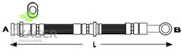 KAGER 380808 Гальмівний шланг