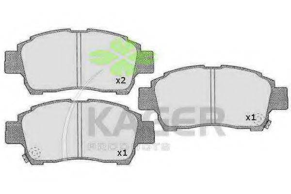 KAGER 350528 Комплект гальмівних колодок, дискове гальмо