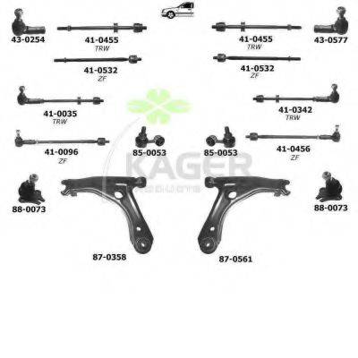 KAGER 800183 Підвіска колеса