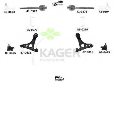 KAGER 800206 Підвіска колеса