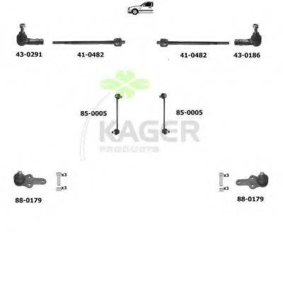 KAGER 800342 Підвіска колеса