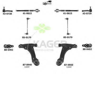 KAGER 800444 Підвіска колеса