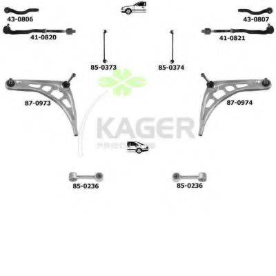 KAGER 800448 Підвіска колеса