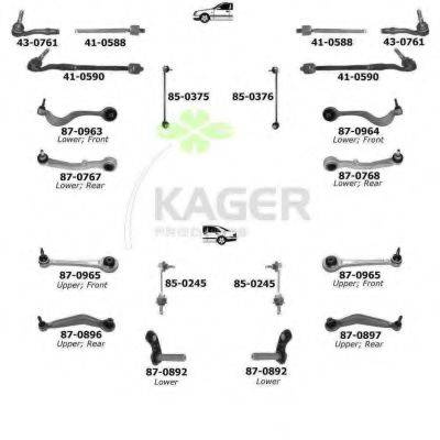 KAGER 800454 Підвіска колеса