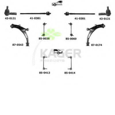 KAGER 800535 Підвіска колеса