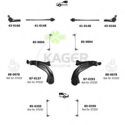 KAGER 800567 Підвіска колеса