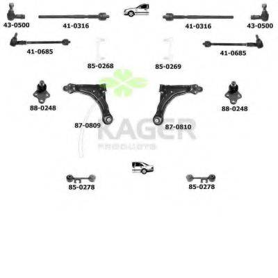 KAGER 800701 Підвіска колеса