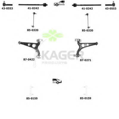 KAGER 800794 Підвіска колеса