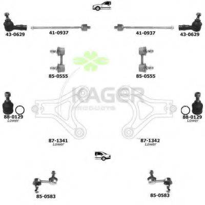 KAGER 800881 Підвіска колеса