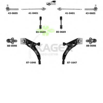 KAGER 801013 Підвіска колеса