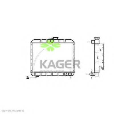 KAGER 310073 Радіатор, охолодження двигуна