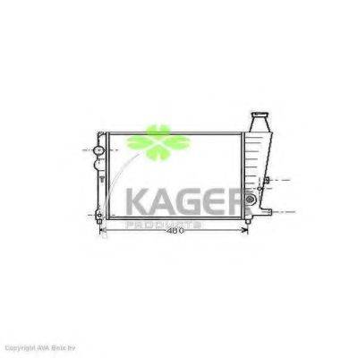 KAGER 310152 Радіатор, охолодження двигуна