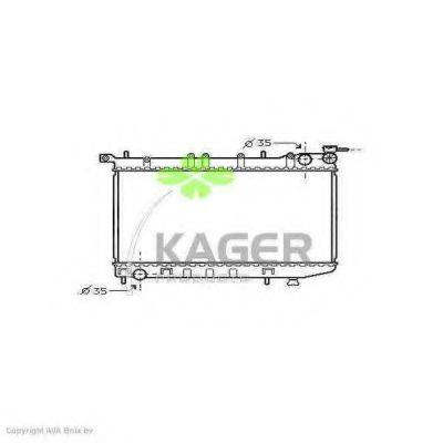 KAGER 310266 Радіатор, охолодження двигуна