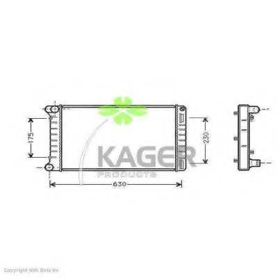 KAGER 310426 Радіатор, охолодження двигуна