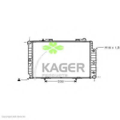 KAGER 310623 Радіатор, охолодження двигуна