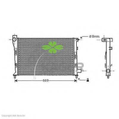 KAGER 310636 Радіатор, охолодження двигуна
