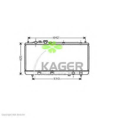 KAGER 310736 Радіатор, охолодження двигуна