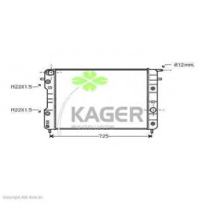 KAGER 310780 Радіатор, охолодження двигуна