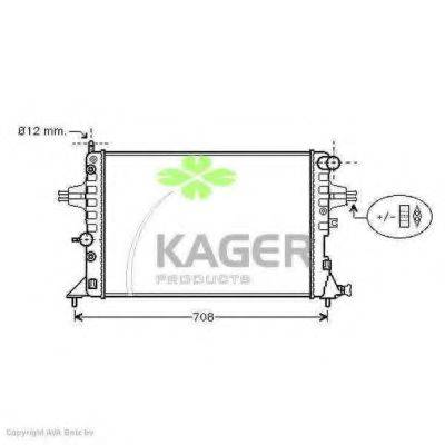 KAGER 310798 Радіатор, охолодження двигуна