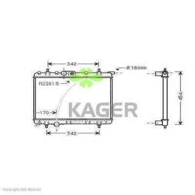 KAGER 310891 Радіатор, охолодження двигуна