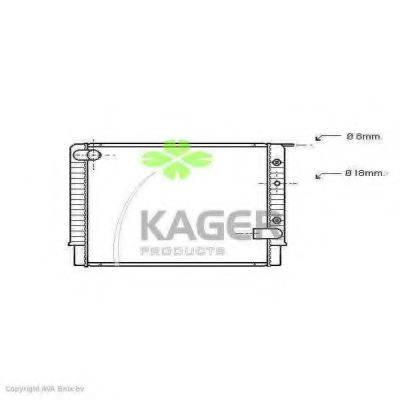 KAGER 311148 Радіатор, охолодження двигуна