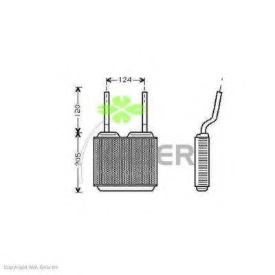 KAGER 320079 Теплообмінник, опалення салону