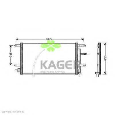 KAGER 945015 Конденсатор, кондиціонер