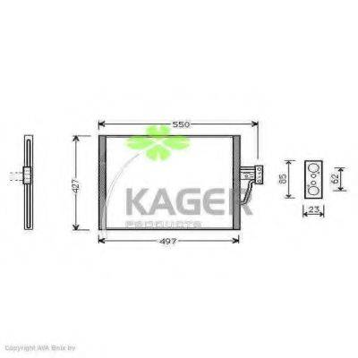 KAGER 945049 Конденсатор, кондиціонер