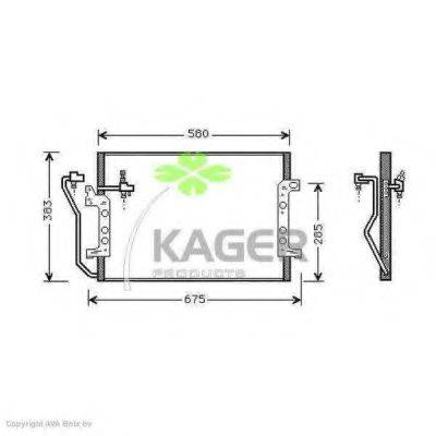 KAGER 945211 Конденсатор, кондиціонер