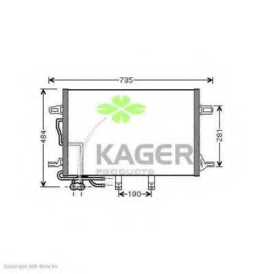 KAGER 945214 Конденсатор, кондиціонер