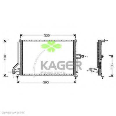 KAGER 945252 Конденсатор, кондиціонер