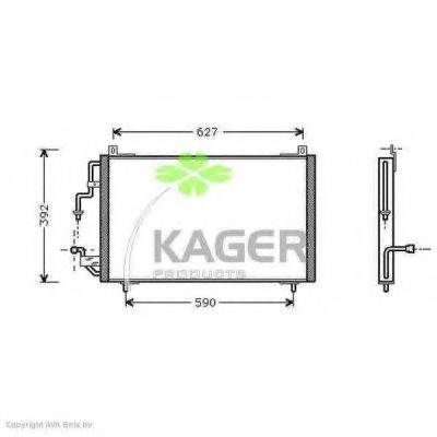 KAGER 945289 Конденсатор, кондиціонер