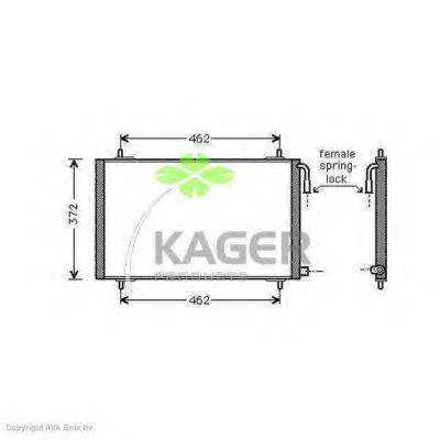 KAGER 945292 Конденсатор, кондиціонер