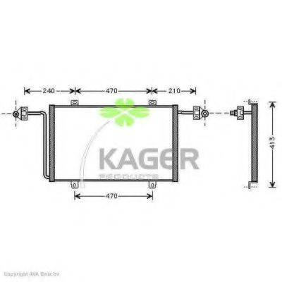 KAGER 945324 Конденсатор, кондиціонер