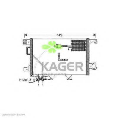 KAGER 945886 Конденсатор, кондиціонер