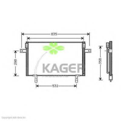 KAGER 946152 Конденсатор, кондиціонер