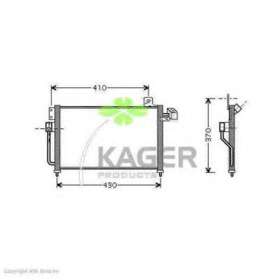 KAGER 946201 Конденсатор, кондиціонер