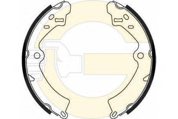 GIRLING 5182789 Комплект гальмівних колодок