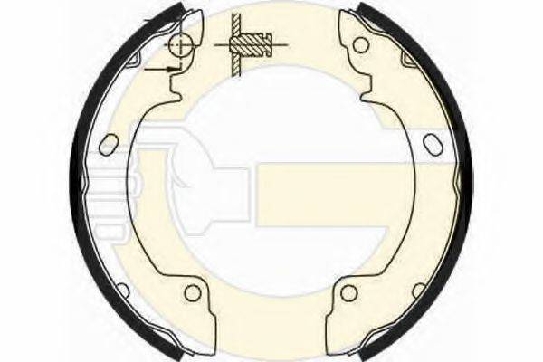 GIRLING 5185523 Комплект гальмівних колодок
