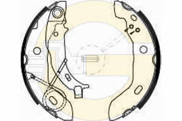 GIRLING 5186271 Комплект гальмівних колодок