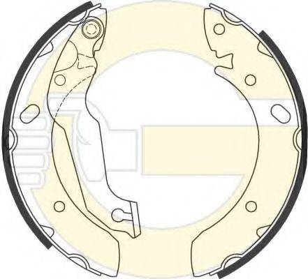 GIRLING 5186789 Комплект гальмівних колодок