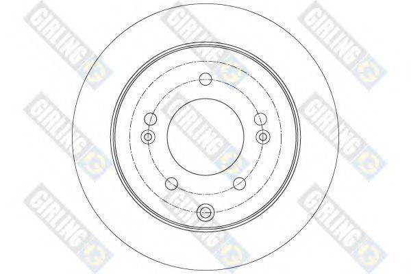 GIRLING 6078194 гальмівний диск