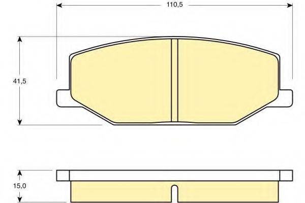 GIRLING 6103839 Комплект гальмівних колодок, дискове гальмо