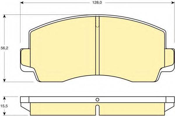 GIRLING 6108289 Комплект гальмівних колодок, дискове гальмо