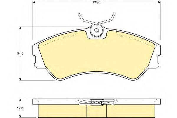 GIRLING 6108621 Комплект гальмівних колодок, дискове гальмо