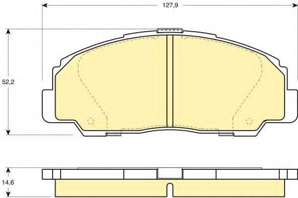 GIRLING 6111359 Комплект гальмівних колодок, дискове гальмо