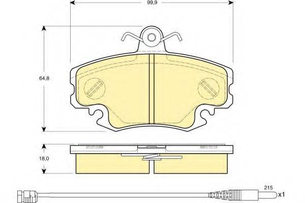 GIRLING 6114651 Комплект гальмівних колодок, дискове гальмо