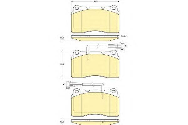 GIRLING 6116039 Комплект гальмівних колодок, дискове гальмо